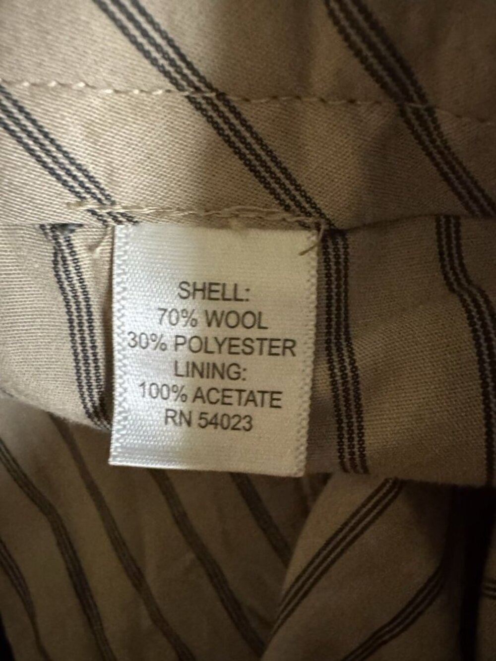 Banana Republic Vintage Straight Fit Wool Cargo Dress Pants 33x34 Navy - Picture 4 of 4